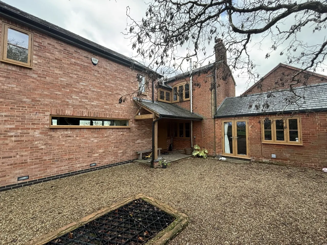 Residence 9 Windows in Irish Oak installed by Eco Windows in Dunchurch
