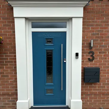 Blue-composite-door installed-by-Eco-Windows-in-Nuneaton